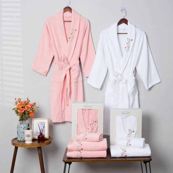 Embroidery Bathrobe Towel