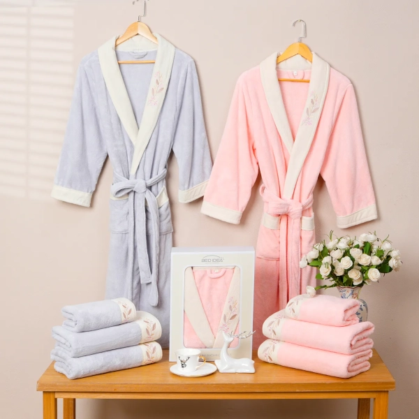 Embroidery Bathrobe Towel