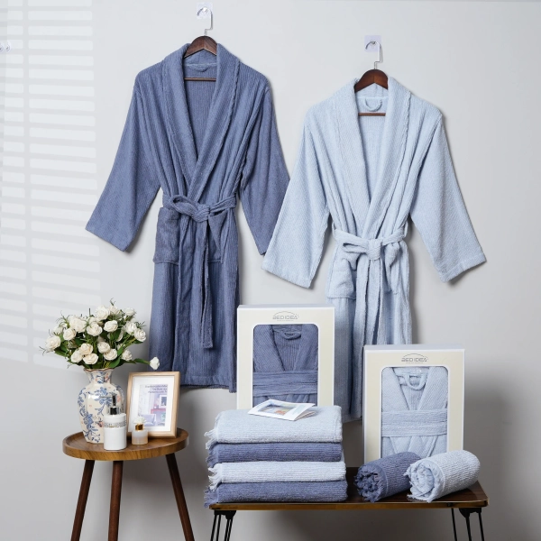 Classic Bathrobe Towel Set