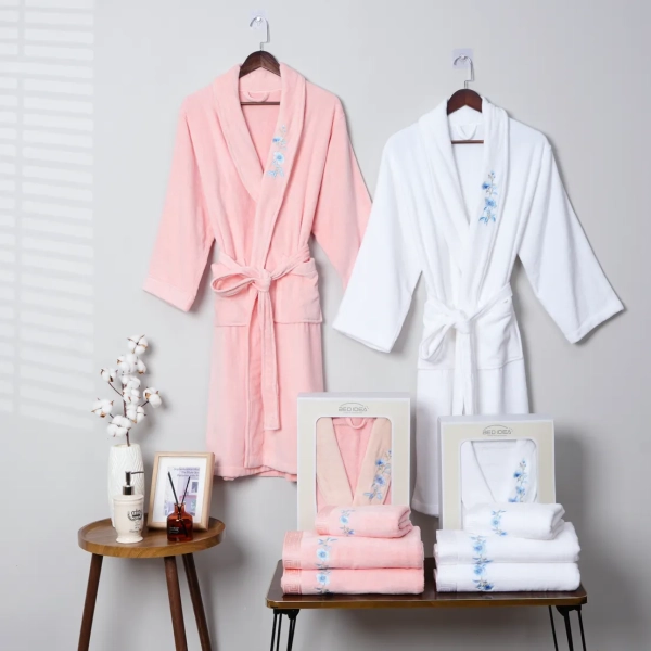 Embroidery Bathrobe Towel