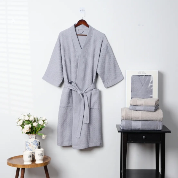 Jacquard Plain Bathrobe Towel 