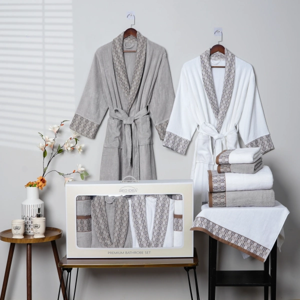Classic Bathrobe Towel Set