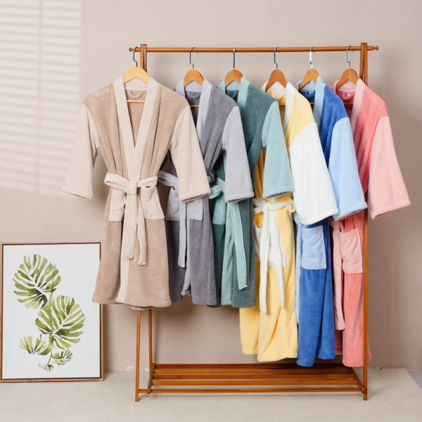 Mixed Color Kids Bathrobe