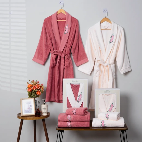 Embroidery Bathrobe Towel