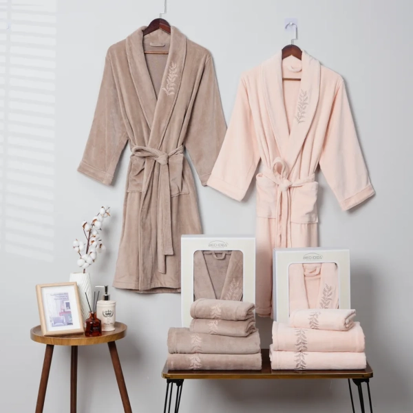 Embroidery Bathrobe Towel