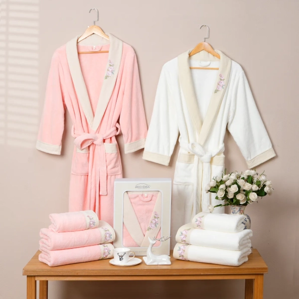 Embroidery Bathrobe Towel