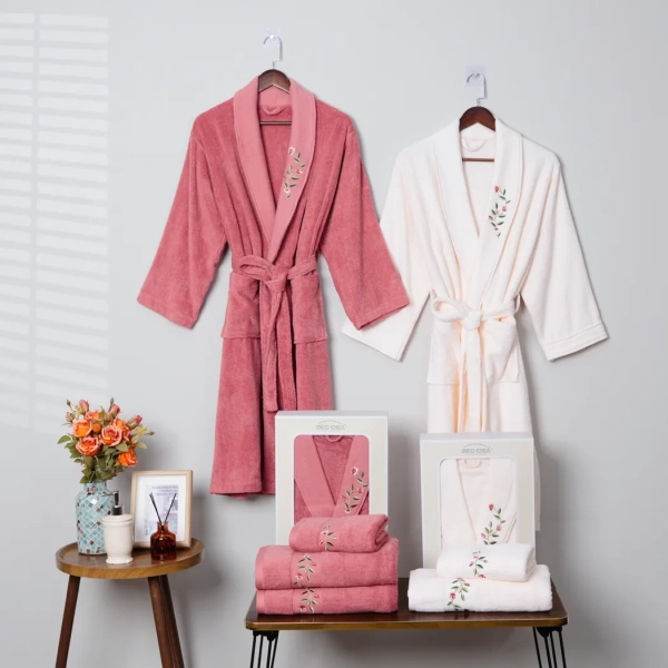 Embroidery Bathrobe Towel