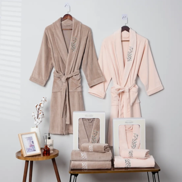 Embroidery Bathrobe Towel